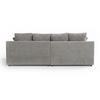 BIG SOFFA ELEONORA - ljusgrå/svart, Modern, trä/textil (250/97/168cm) - Bessagi Home