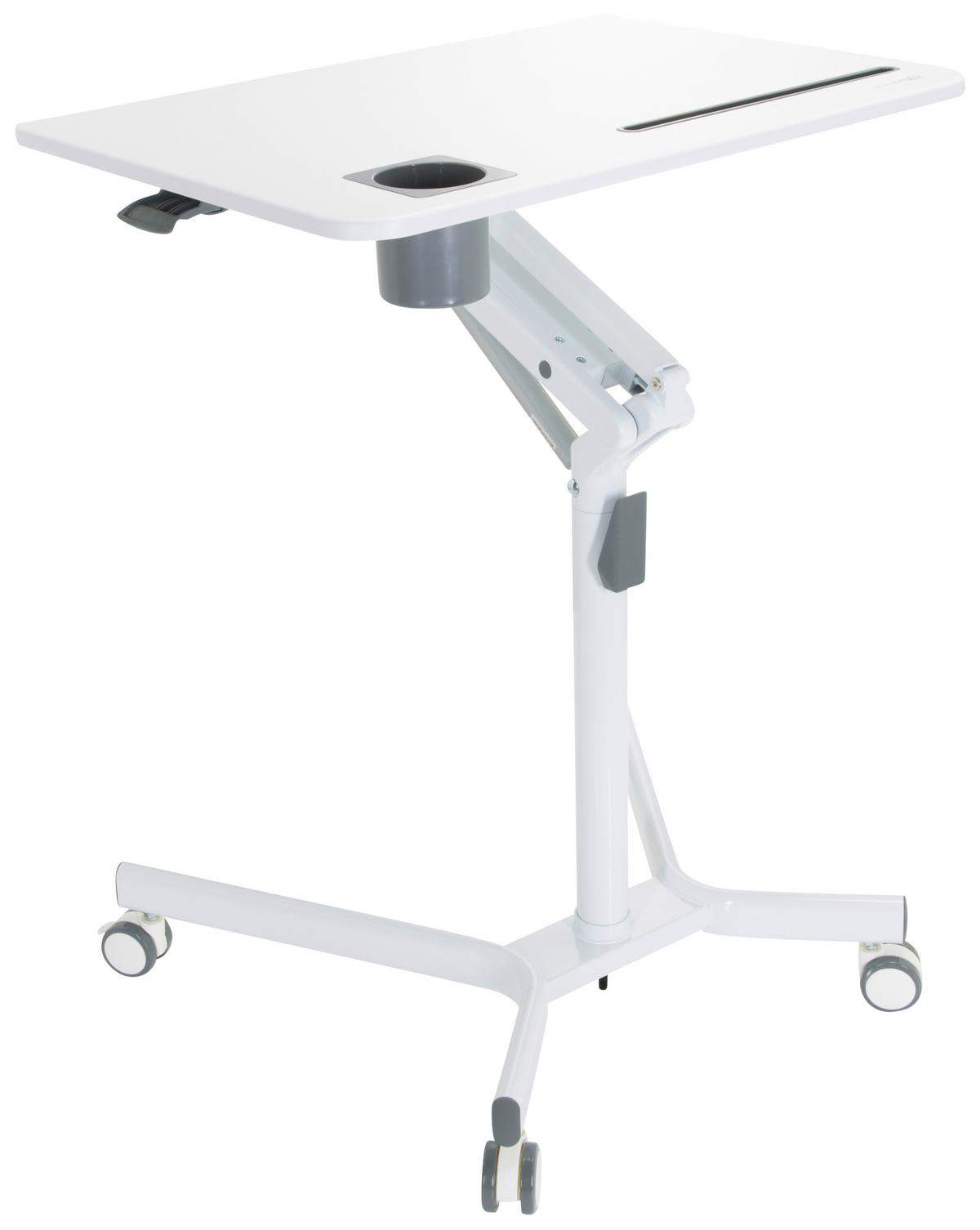 Dvižna Miza Stand Vm.su I, Bela - bela, Basics, kovina/umetna masa (77/73-105/57cm) - MID.YOU