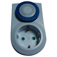 Zeitschaltuhr Tick - Weiß, Kunststoff/Metall (11,9/7,3cm) - Modern Living