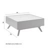 SALONTAFEL FOSCO - Eikenkleuren/Grijs, Modern, Metaal (80/80/38cm) - Bessagi Home