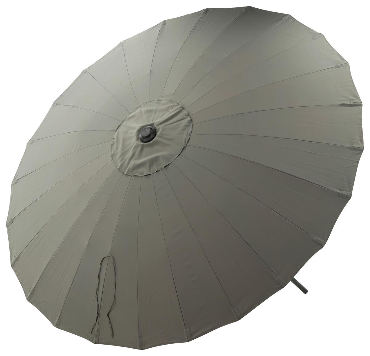 Sonnenschirm Palmetto ca. 270x270 Grau - Grau, KONVENTIONELL (270/270cm) - Gardenson