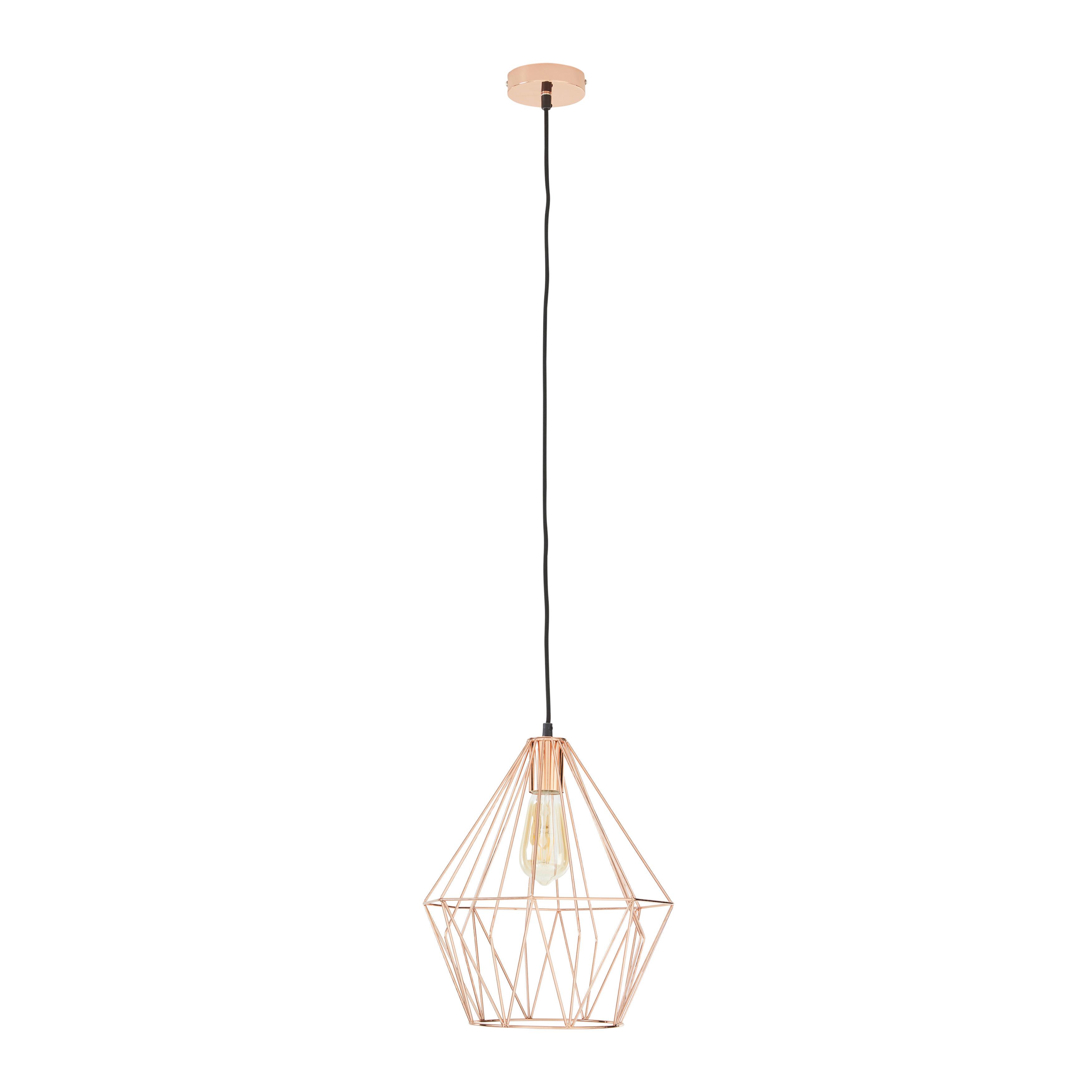 Hängeleuchte Skeletton max. 60 Watt - Kupferfarben, Metall (30/110cm) - Modern Living