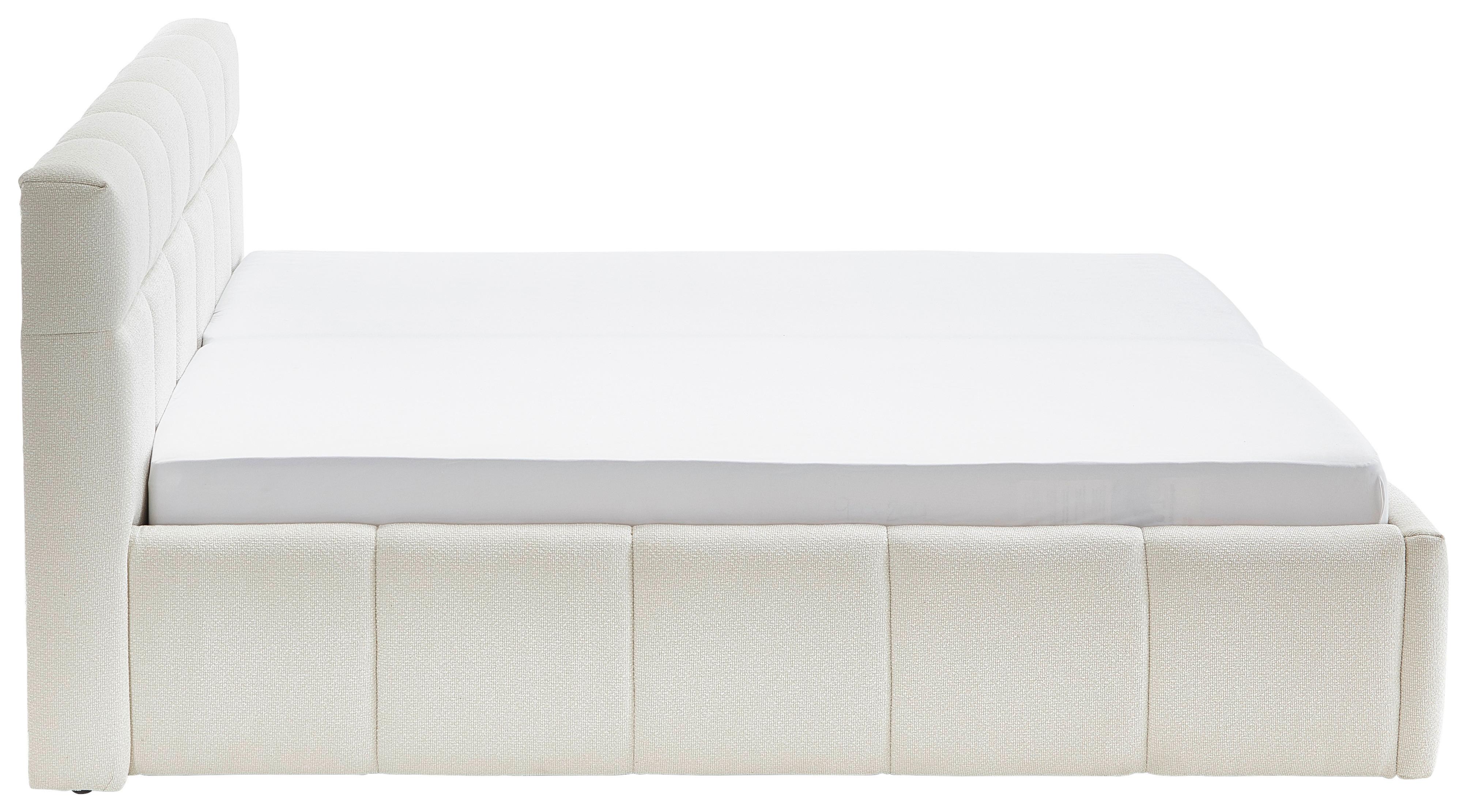 STOPPAD SÄNG ASCONA -EXKLUSIV- -BASED- - svart/cremefärgad, Klassisk, textil/plast (180/200cm) - Based