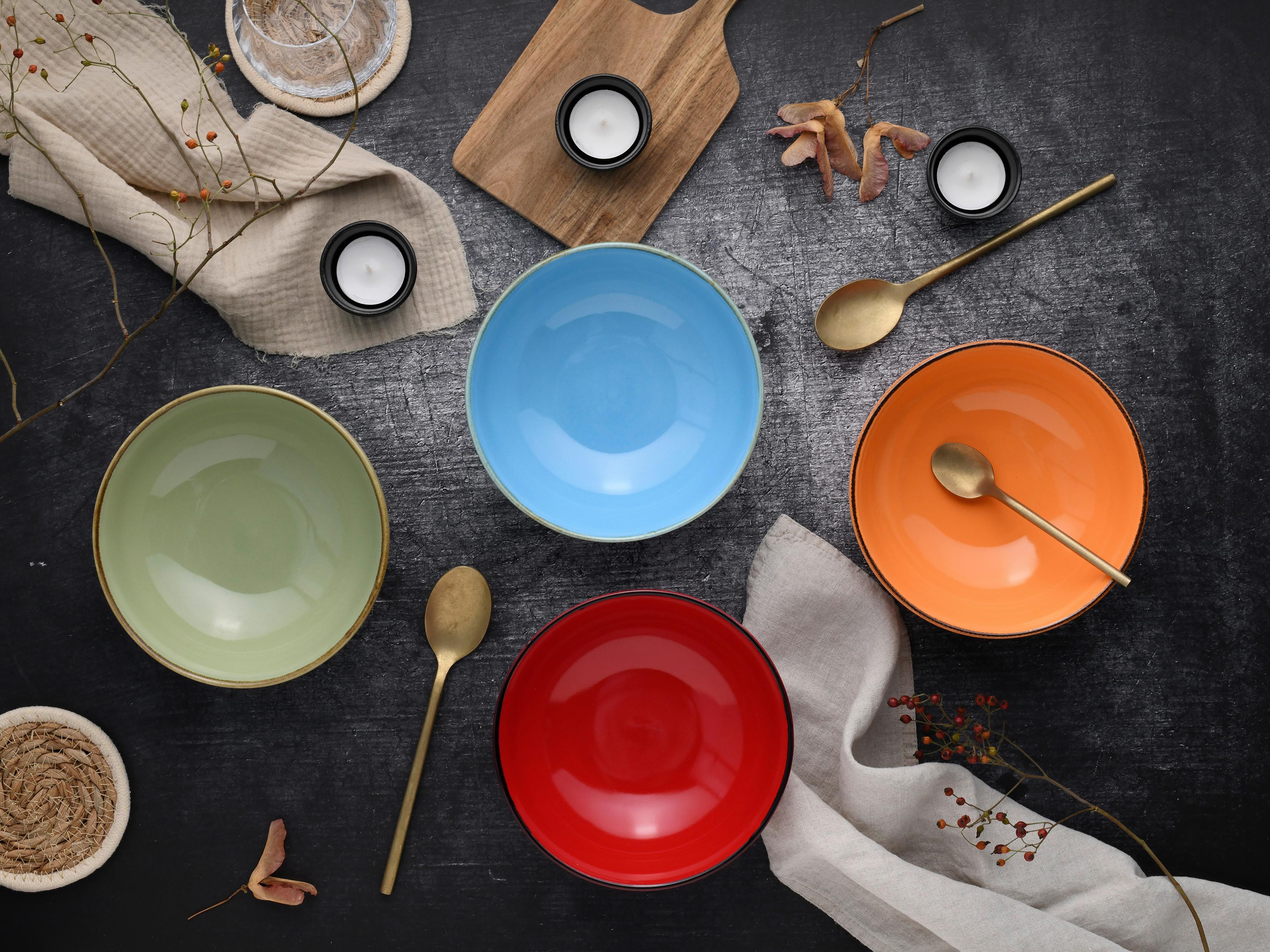 Set Posod Mediterran, 4-Delni - večbarvno, Design, keramika (16,5cm) - Creatable