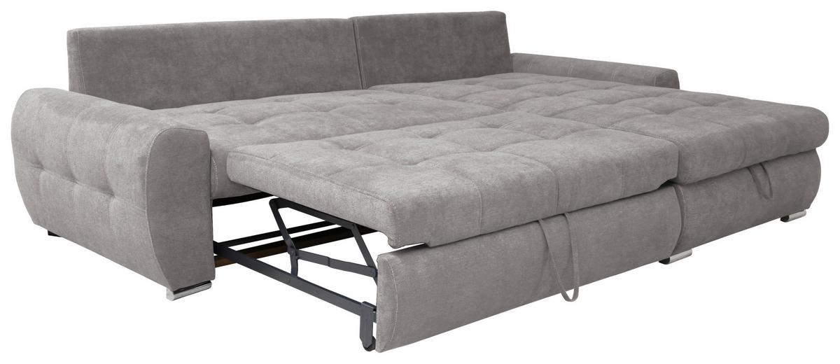 Kutna Garnitura Solar - fango/bijela, Design, tekstil/plastika (277/175cm) - Modern Living