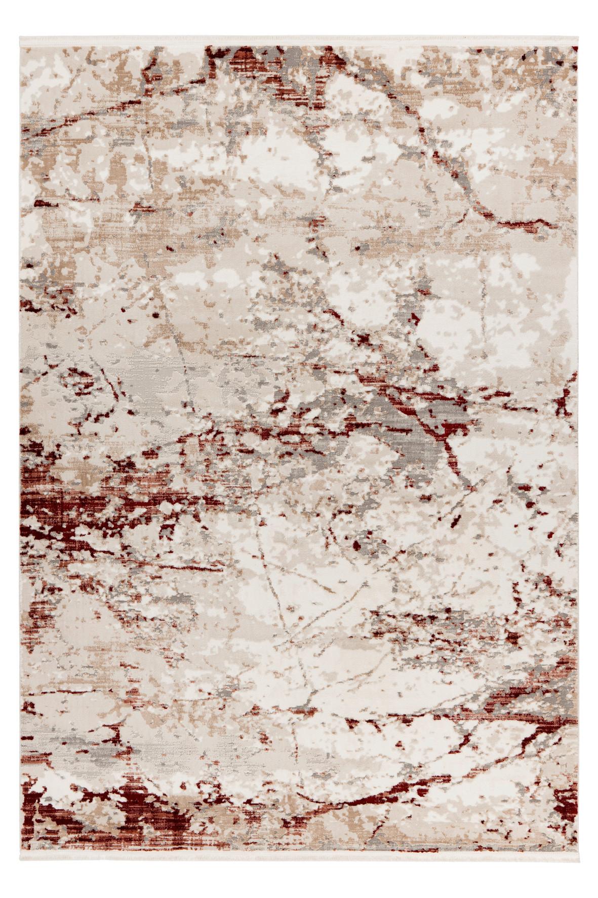 Flachwebeteppich My Memphis 381 - Rot, Basics, Textil (200/290cm)