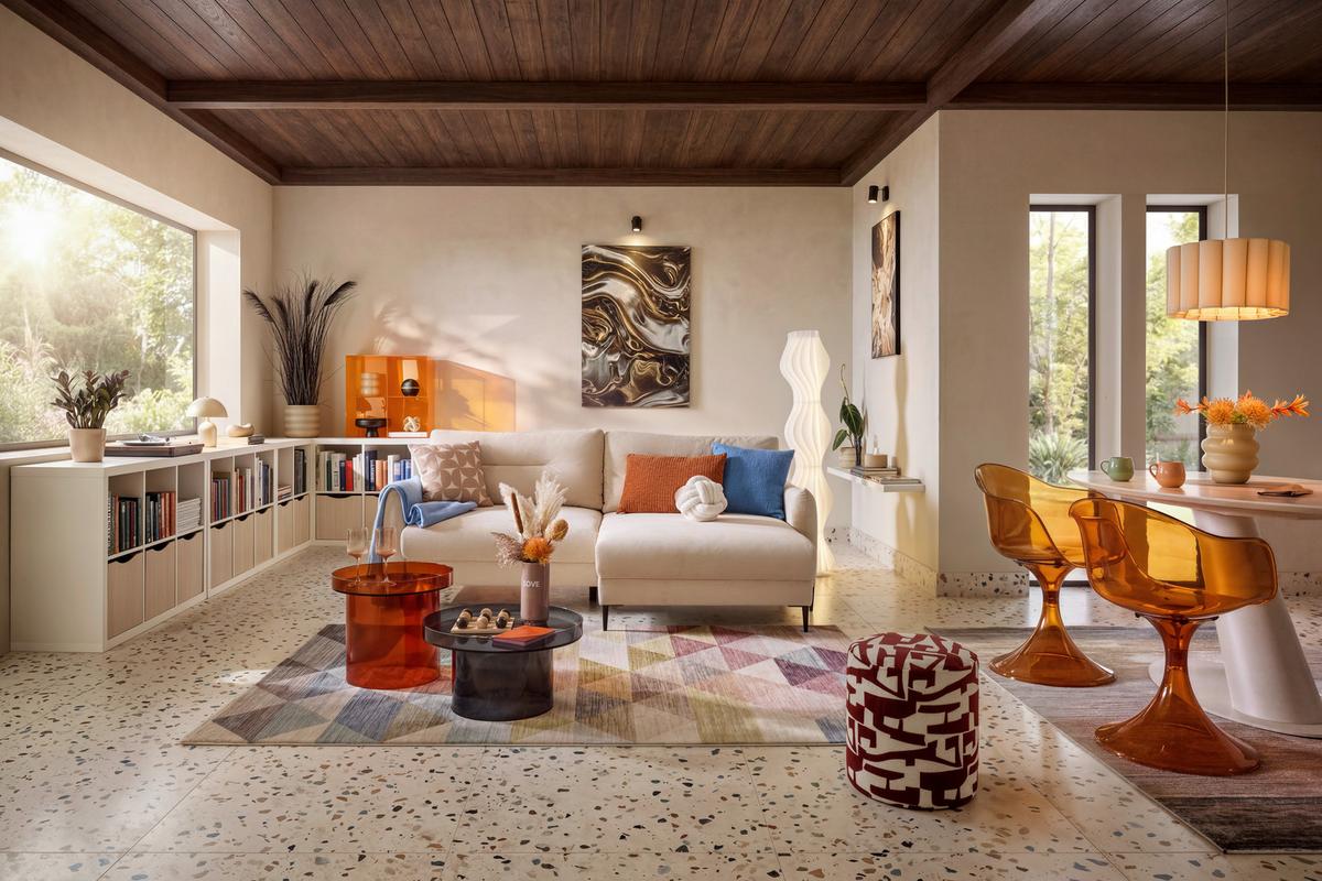 Coltar DOMINGO -BASED- - bej, Modern, textil (221/142cm) - Mömax