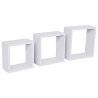 Falipolc 3 Részes Szett Fehér Simple - fehér, Modern, műanyag/faalapú anyag (30-27-24/30-27-24/12cm) - Best Price