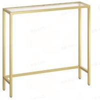 Konsolentisch in Gold ca. 100,5x80x20 cm - Goldfarben, Trend, Glas/Metall (100,5/80/20cm) - MID.YOU