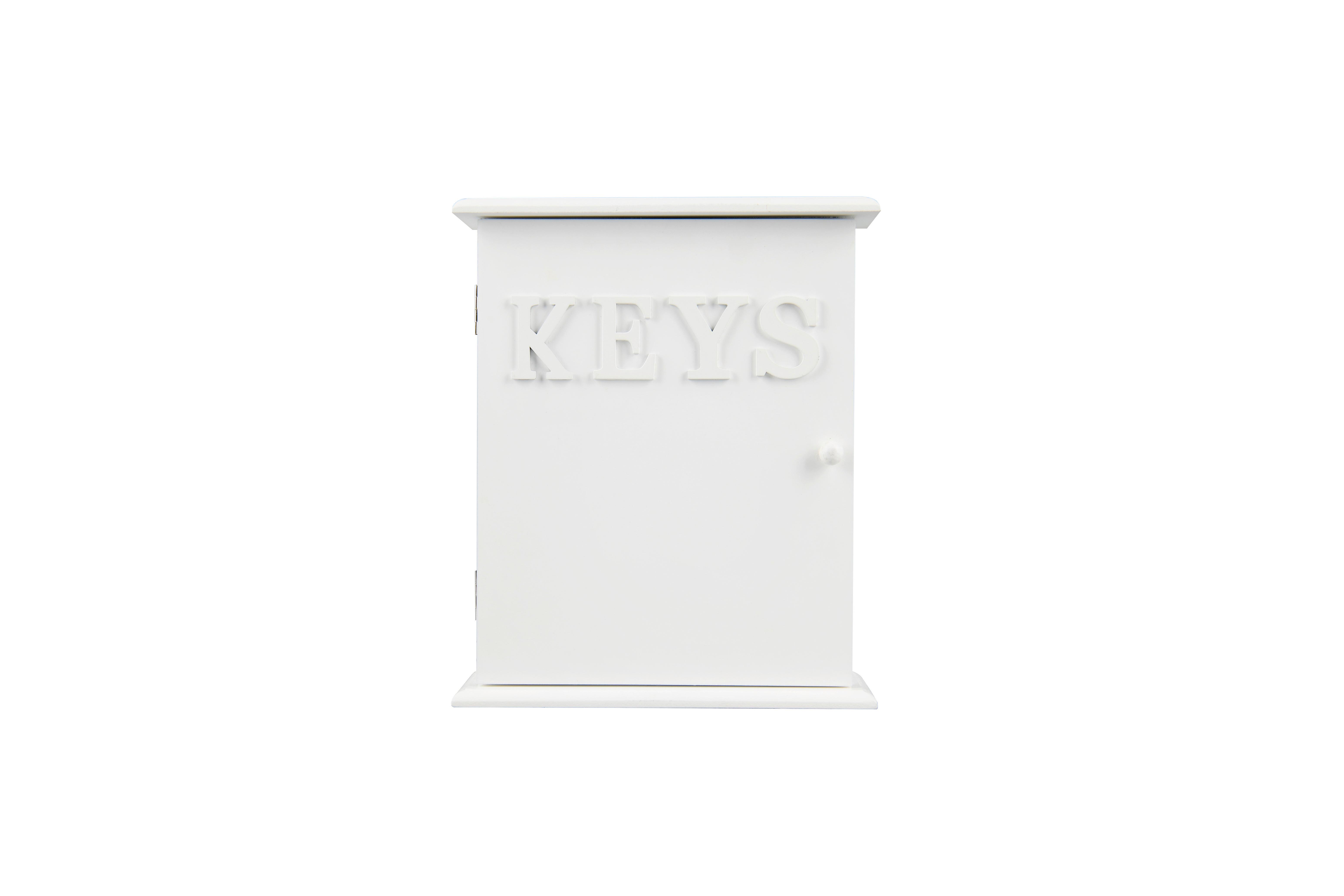 Kulcstartó Szekrény Sandy - fehér, Konventionell, faalapú anyag (20/24/7cm)