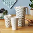 Becher Agnes Verschiedene Motive - Blau/Multicolor, MODERN, Holz/Holzwerkstoff (9/13cm) - Mömax modern living