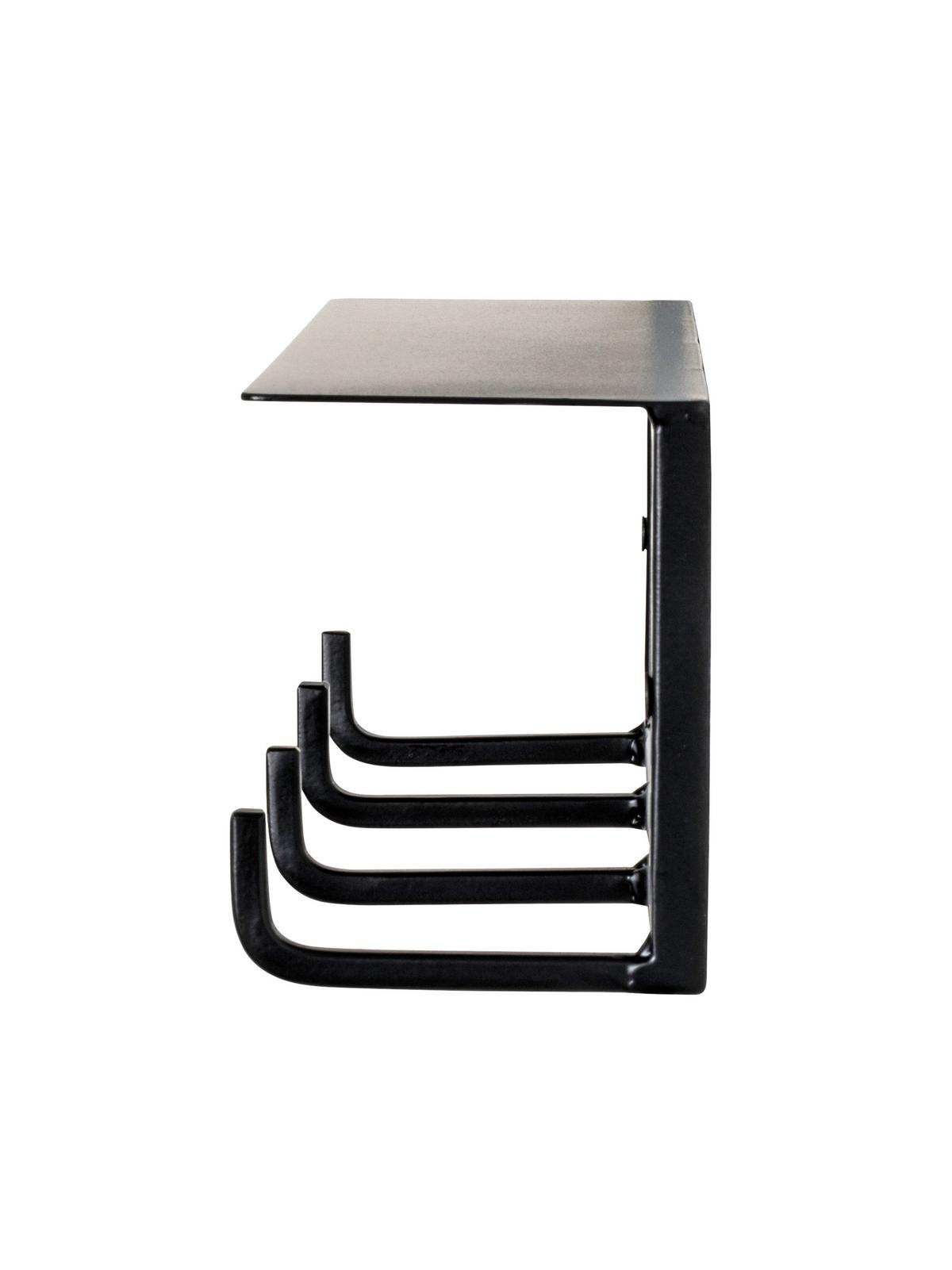 Wandgarderobe Sidney in Schwarz - Schwarz, MODERN, Metall (30/10/8cm) - Mömax