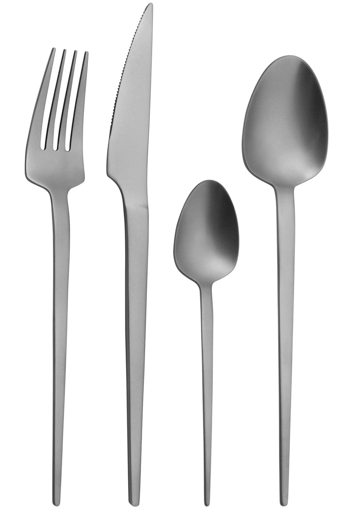 Jedilni Pribor Titan - barve nerjavečega jekla, Moderno, kovina - Modern Living