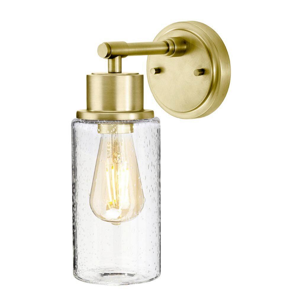 Fürdőszobai Falilámpa Bath-Morvah1-Bb - sárgarézszínű, Design, üveg/fém (30/18,9/12cm) - Elstead Lighting