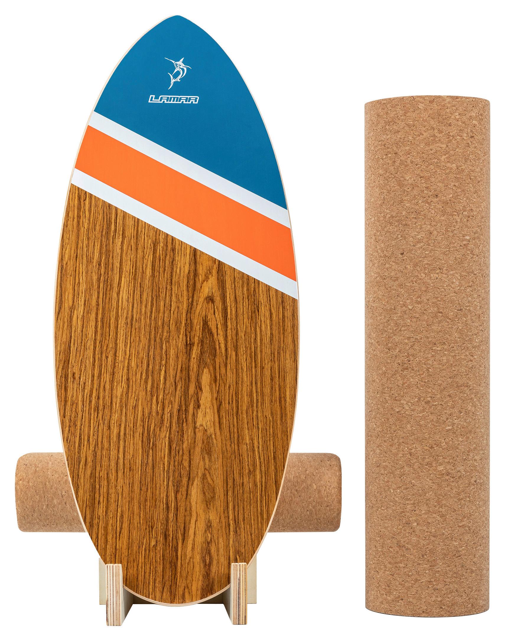 PLATFORMA DO BALANSOWANIA SURF BALANCE BOARD - brązowy, Konventionell, tworzywo sztuczne/drewno (74/30/1,2cm)