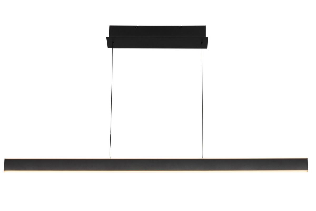 LAMPA WISZĄCA LED KENT - czarny, Design, tworzywo sztuczne/metal (118/10/170cm) - Dieter Knoll