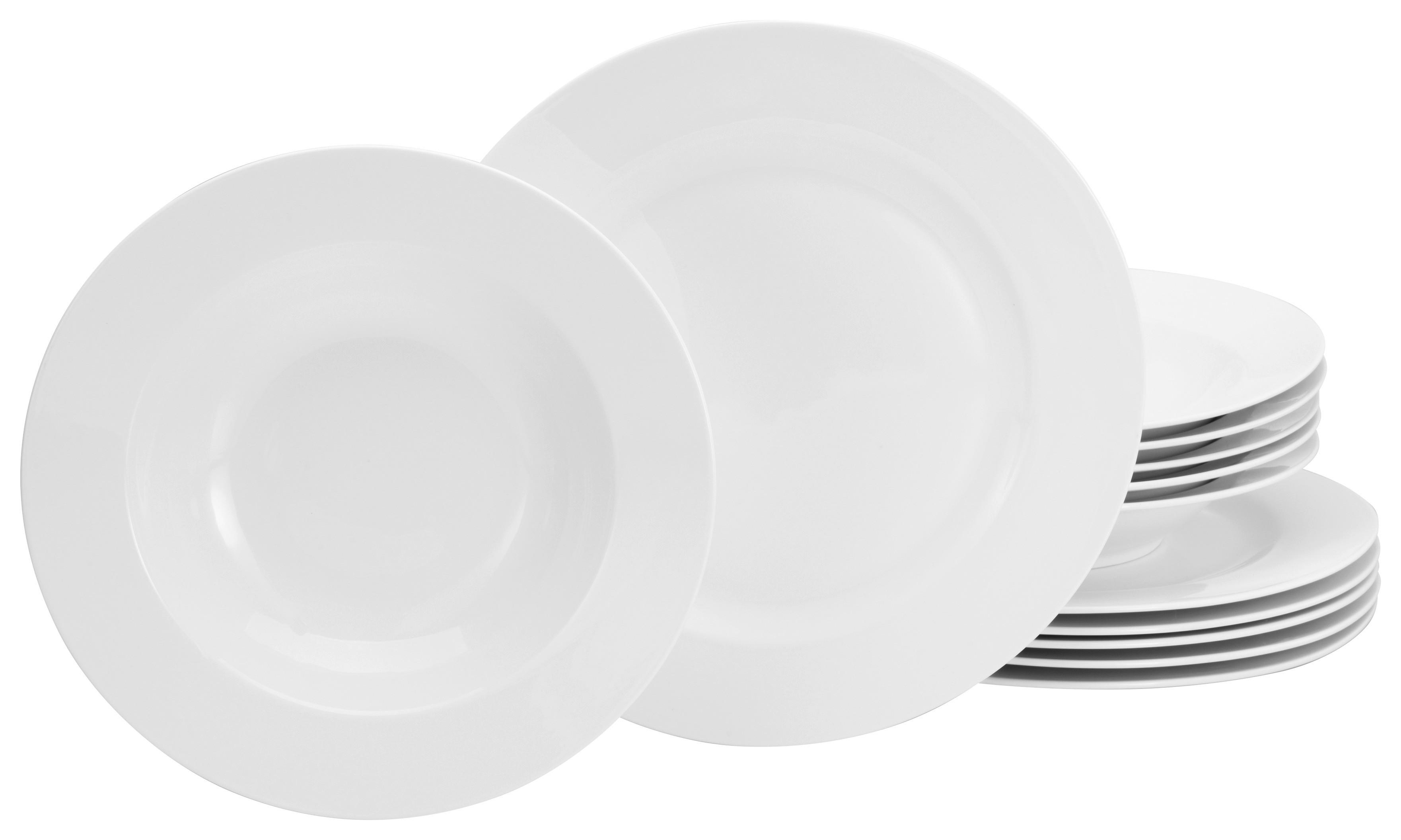 Jedilni Servis Fleur Royal, 12-Delni - krem barve, Basics, keramika - Creatable