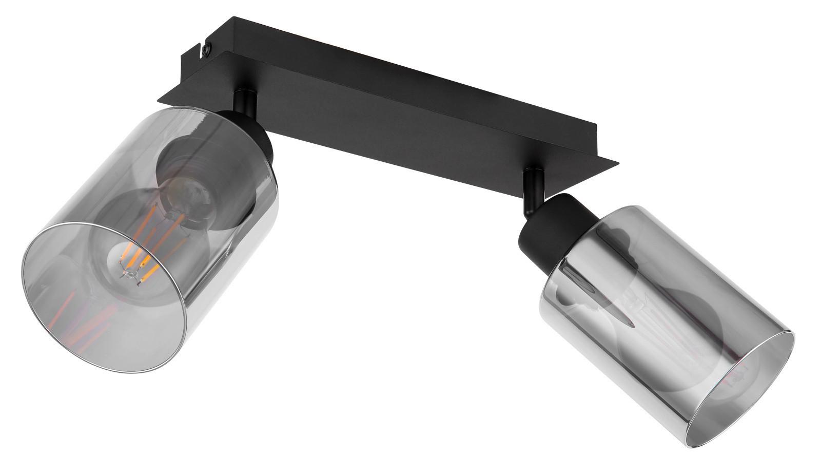 STRAHLER 15465-2 HADERA - Schwarz, Design, Glas/Metall (27/9/21.5cm) - Globo