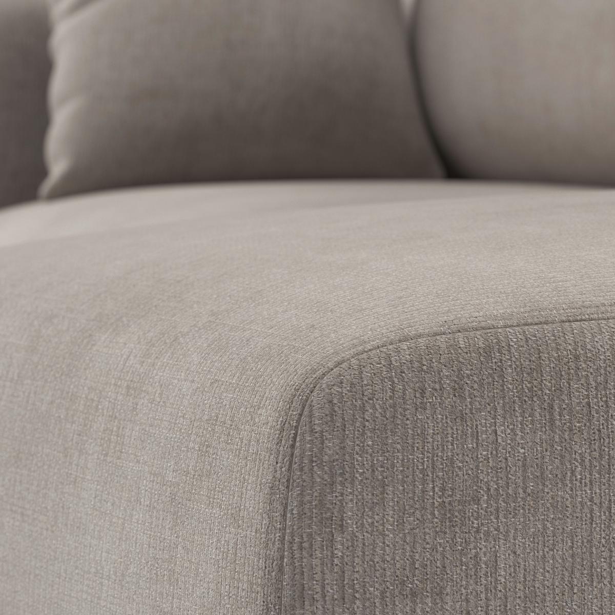 Kutna Garnitura Nicole - crna/sivo-bež, Moderno, tekstil/drvo (306/87/162cm) - Bessagi Home