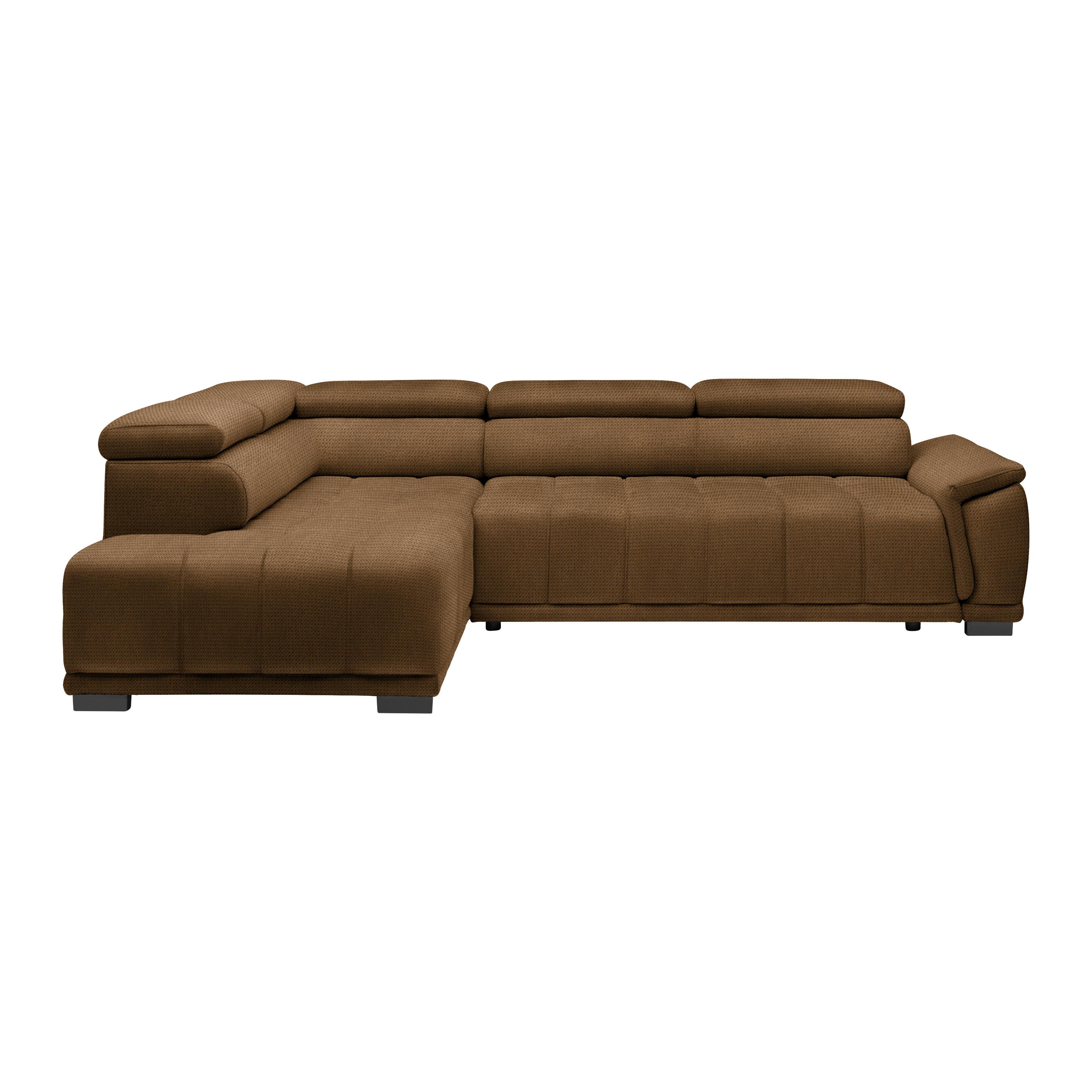 Kutna Garnitura Gremio - boje hrđe/crna, Moderno, tekstil/plastika (206/283cm) - Modern Living