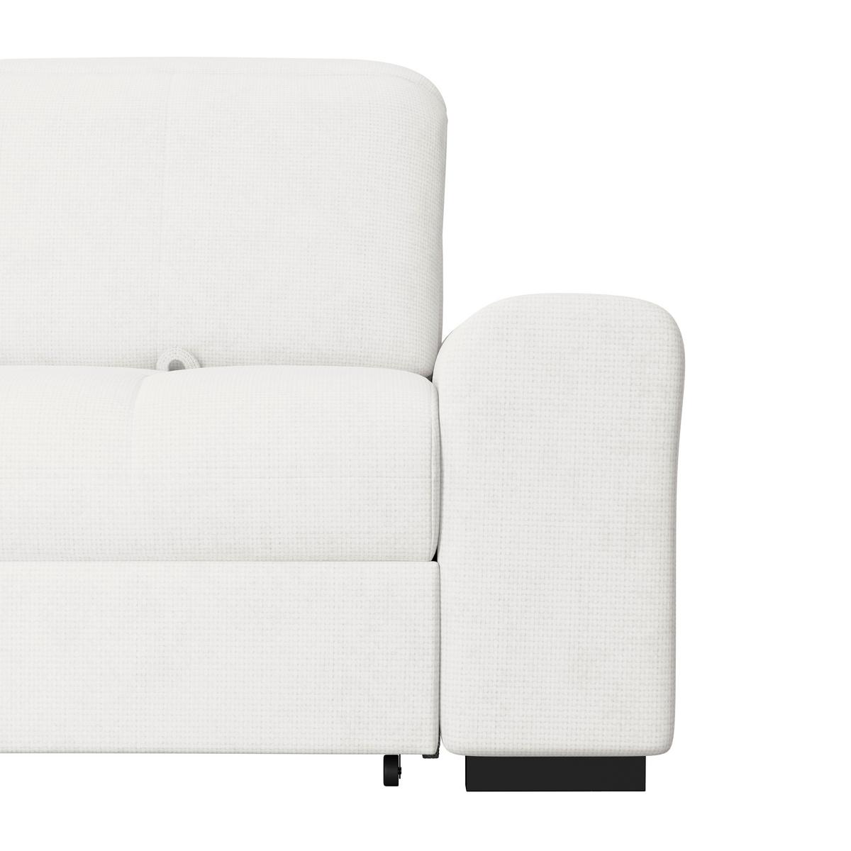 Kutna Garnitura Malaga - bijela/crna, Konvencionalno, tekstil/drvo (203/286cm) - Ondega