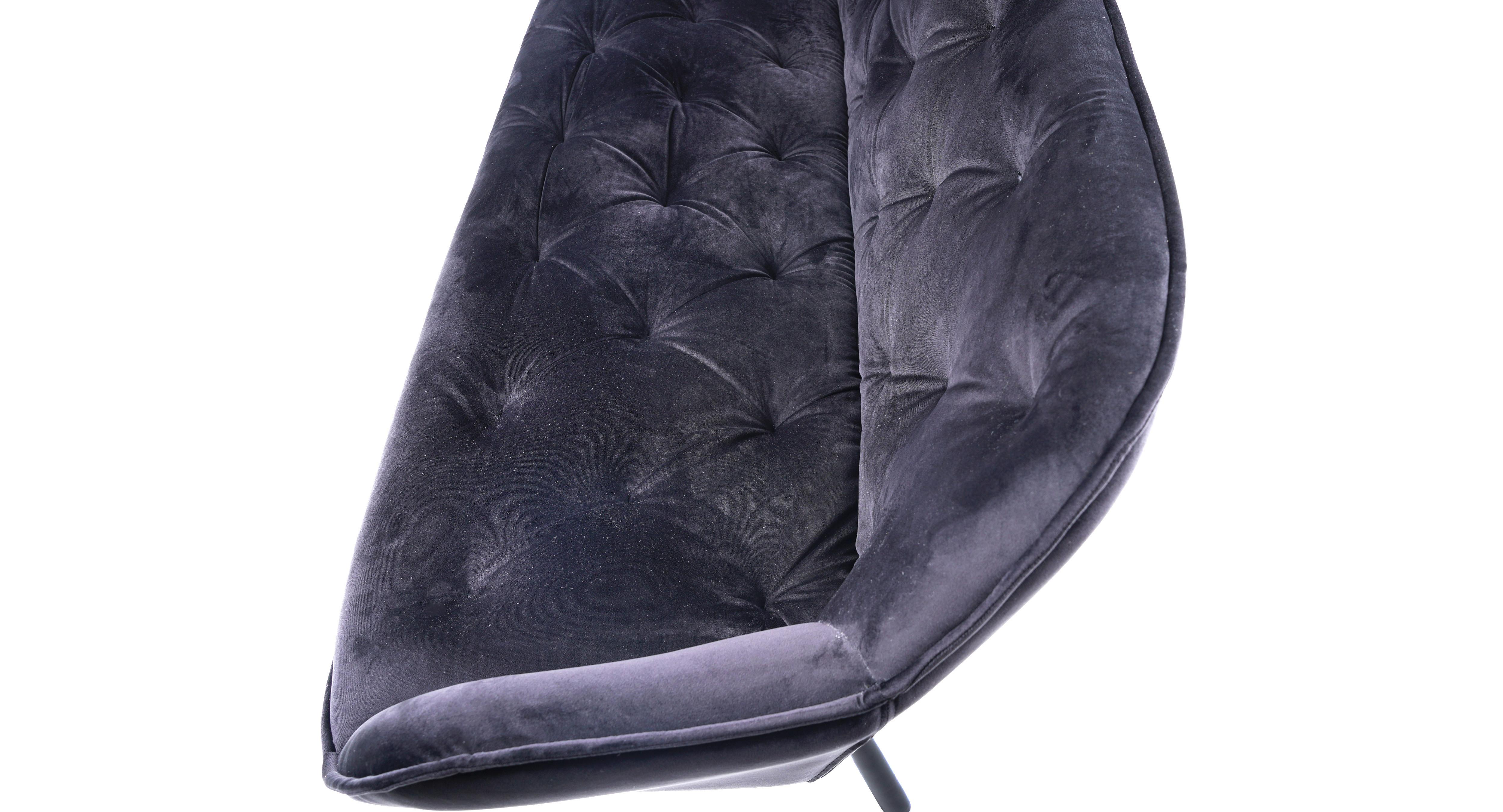 SITTBÄNK EILEEN - svart, Modern, metall/textil (171/88/65cm) - Mömax