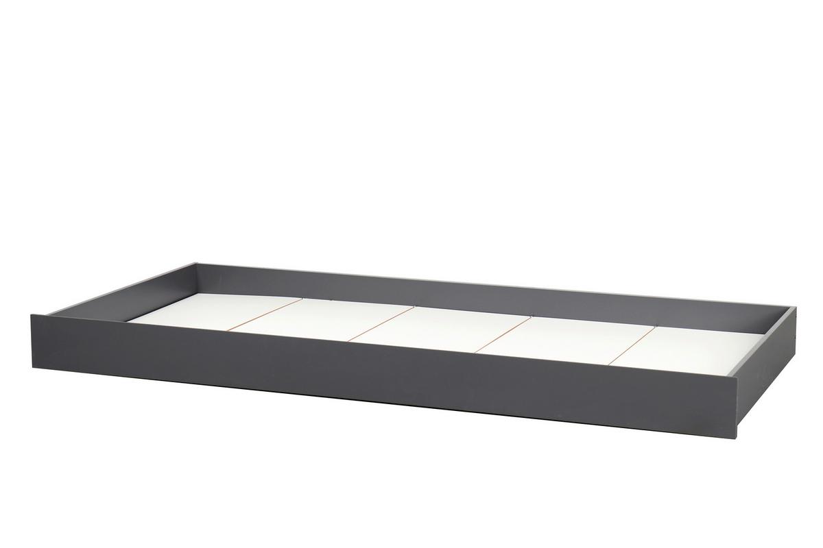Hausbett ca. 90x200 cm Dunkelgrau/Naturfarben - Dunkelgrau/Naturfarben, Design, Holz/Holzwerkstoff (90/200cm) - Livetastic