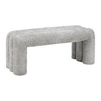 Sitzbank Nala Grau - Grau, MODERN, Holzwerkstoff/Textil (100/43/42cm) - Premium Living