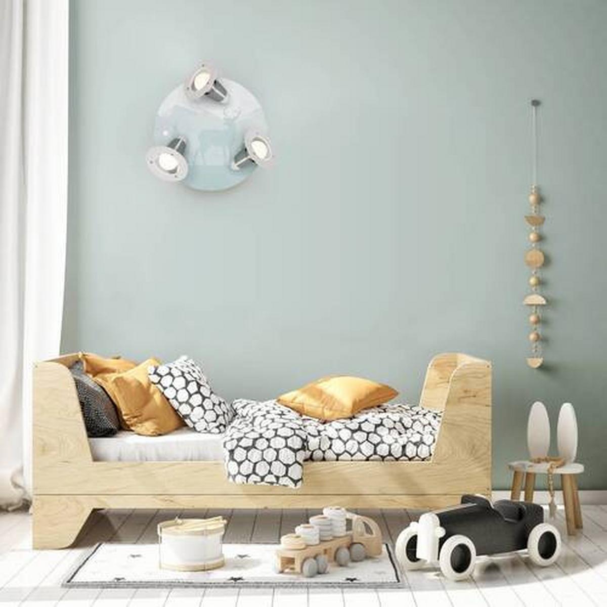 LAMPA SUFITOWA DZIECIĘCA 139547 SCANDI WALD - zielony, Basics, drewno (30/20cm)