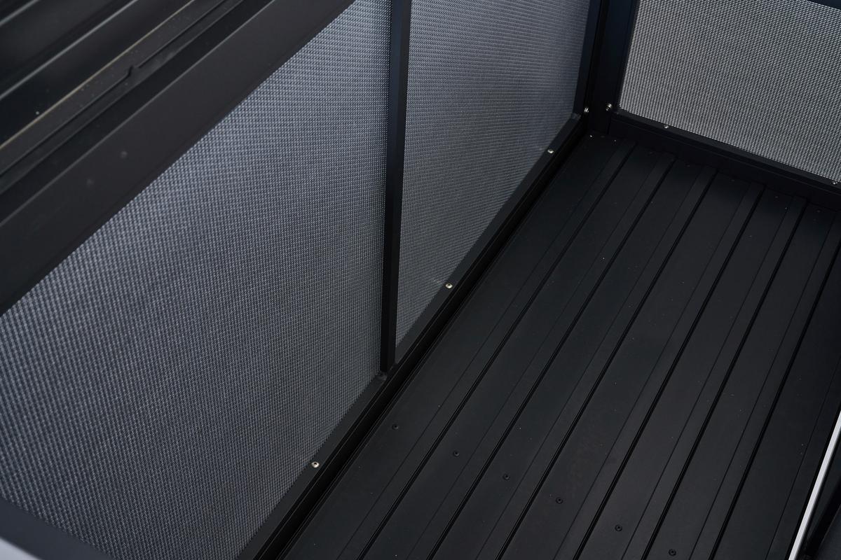 Kissenbox Sabano Grau - Grau, Basics, Kunststoff/Metall (58,7/75/135,5cm) - Siena Garden