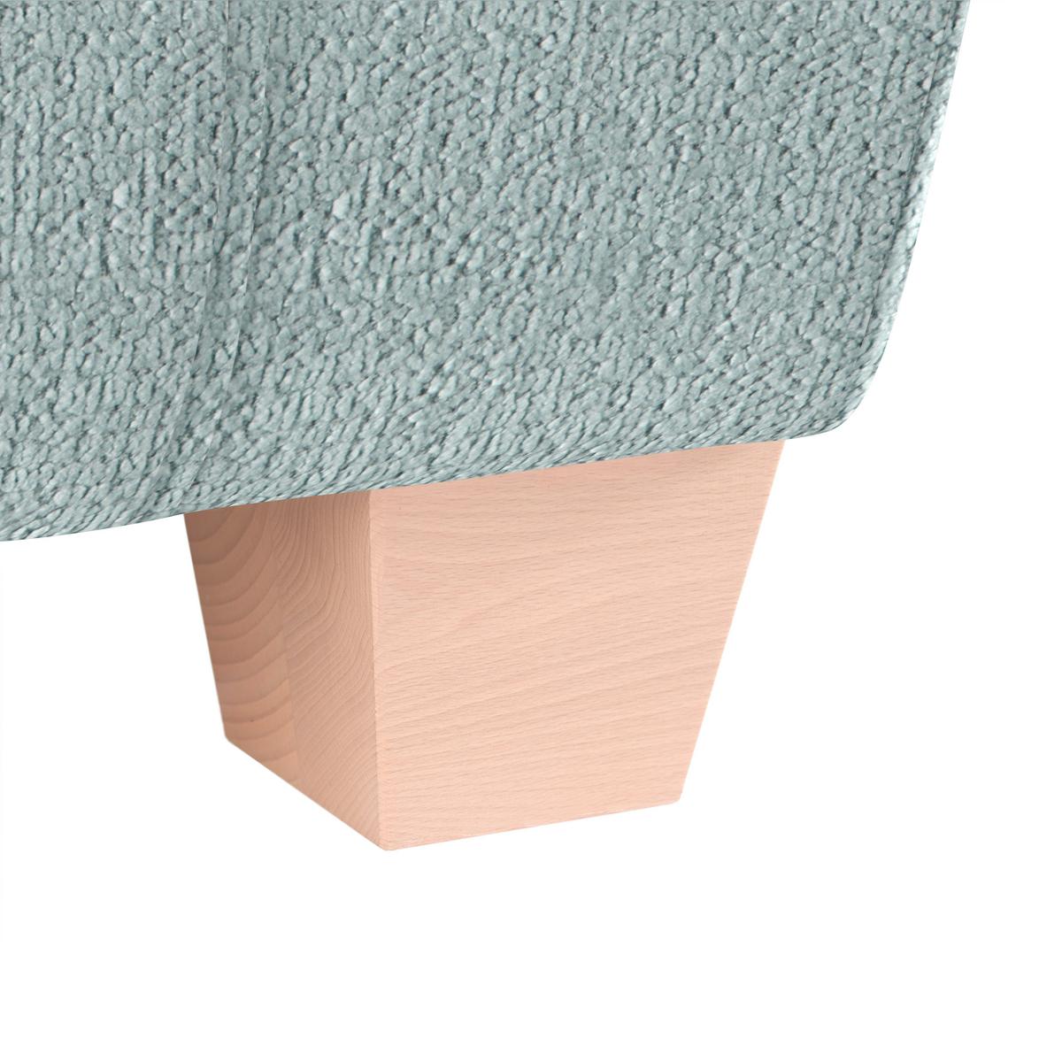 2-Sitzer-Sofa Devado Petrol - Petrol/Naturfarben, Holz/Textil (190/70-85/95cm) - Mömax