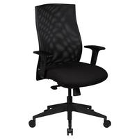 Vrtljivi Stol David - črna, Basics, umetna masa/tekstil (65/113/65cm) - MID.YOU