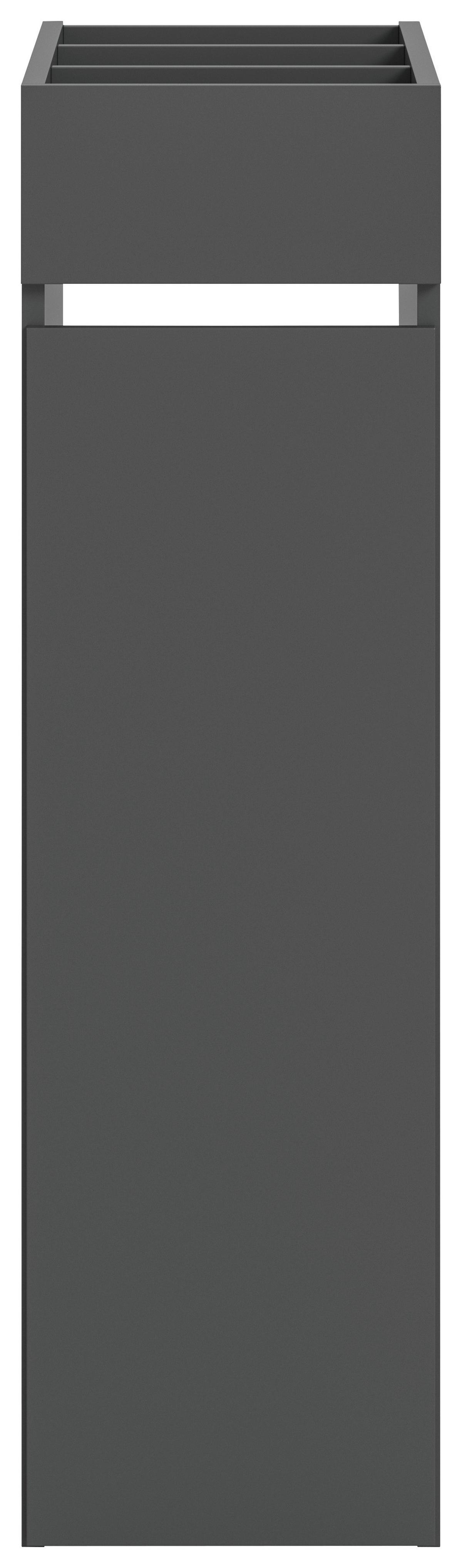 Badezimmerregal Free Anthrazit - Anthrazit, Basics, Holzwerkstoff/Kunststoff (29/101/60cm) - MID.YOU