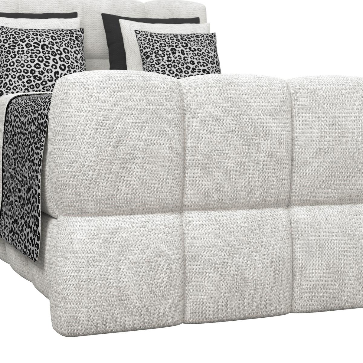 Postelja Boxspring Brisbane, Krem Barva, 140x220 - črna/krem barve, Trend, kovina/umetna masa (140/220cm) - Premium Living