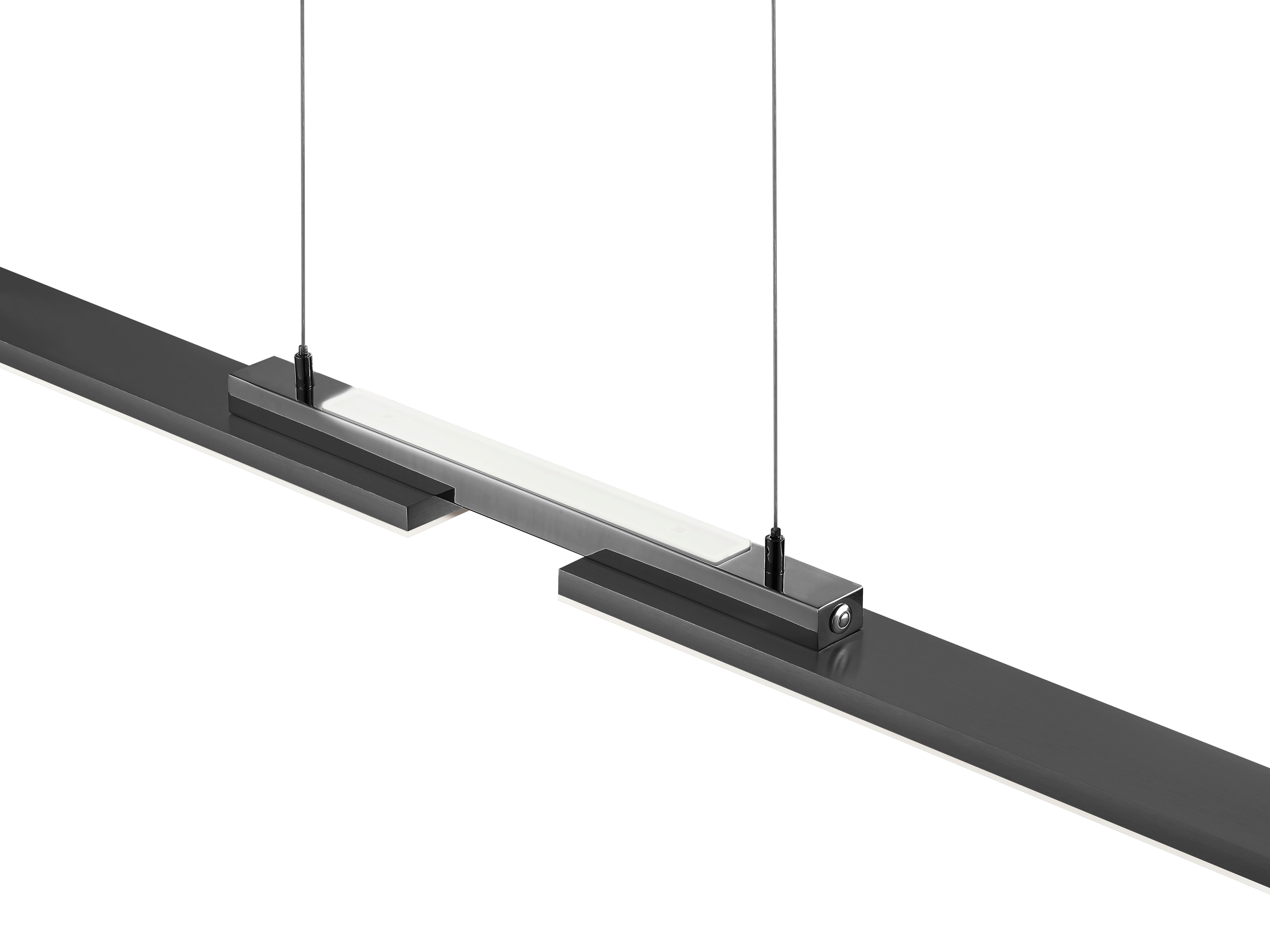 LAMPA WISZĄCA LED 20665/3-39 MORE - antracytowy, Design, metal (87/13/150cm) - Hell