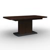 AUSZIEHTISCH AMADO - Walnussfarben/Schwarz, MODERN, Holz/Holzwerkstoff (160-200/90/76cm) - Bessagi Home
