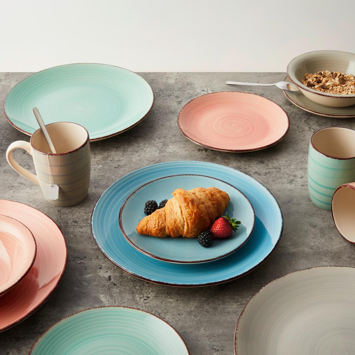 Kombinirani Servis Verona - modra/pink, Konvencionalno, keramika - Modern Living
