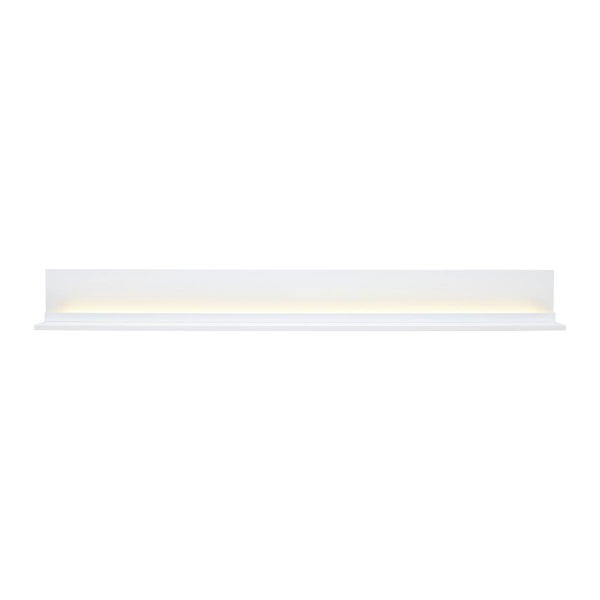 Winkelbaord Florenz Weiß - Weiß, MODERN, Holzwerkstoff (160/18/21,6cm) - Premium Living