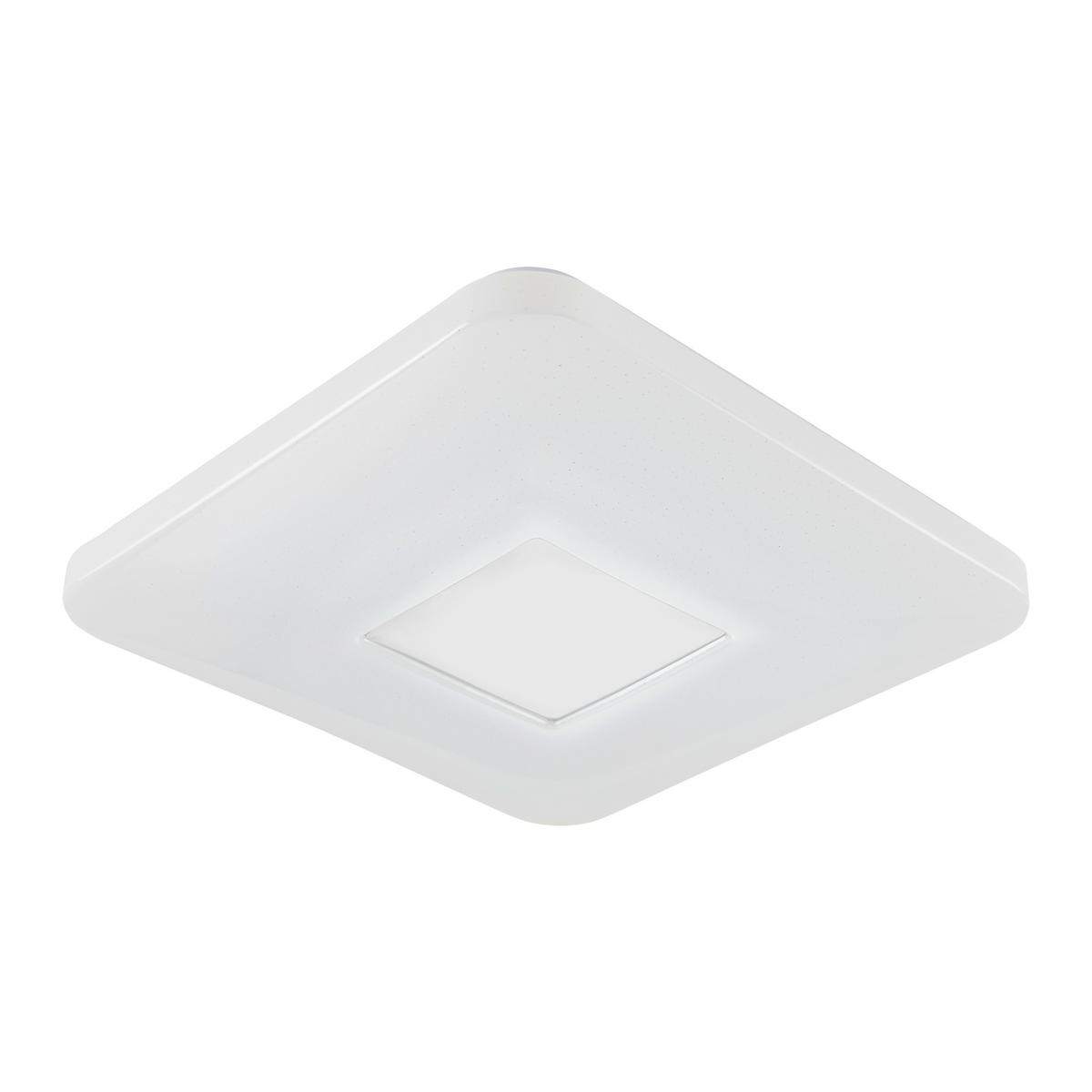 LAMPA SUFITOWA LED BETTY - biały, Modern, tworzywo sztuczne/metal (43,5/43,5/6,5cm) - Modern Living