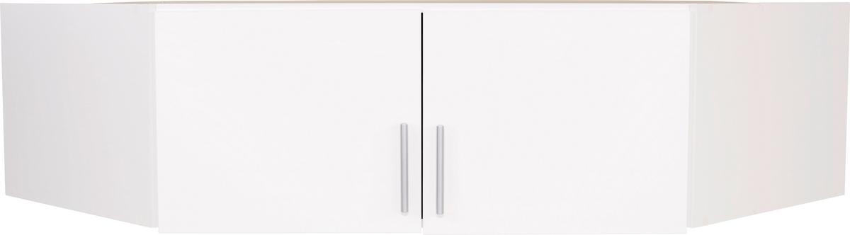 Nastavak Ormara Celle - bijela/bijela visoki sjaj, Moderno, drvni materijal/plastika (117/39/117cm) - Modern Living