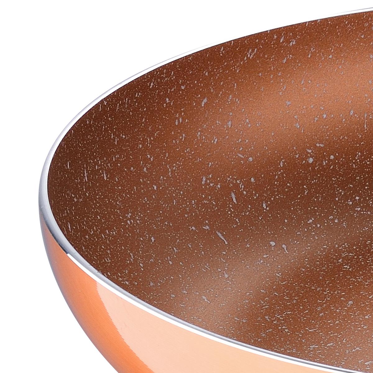 Serpenyőkészlet Optimum Plus - rézszínű/áttetsző, Modern, Üveg/fém (18/22/26cm)