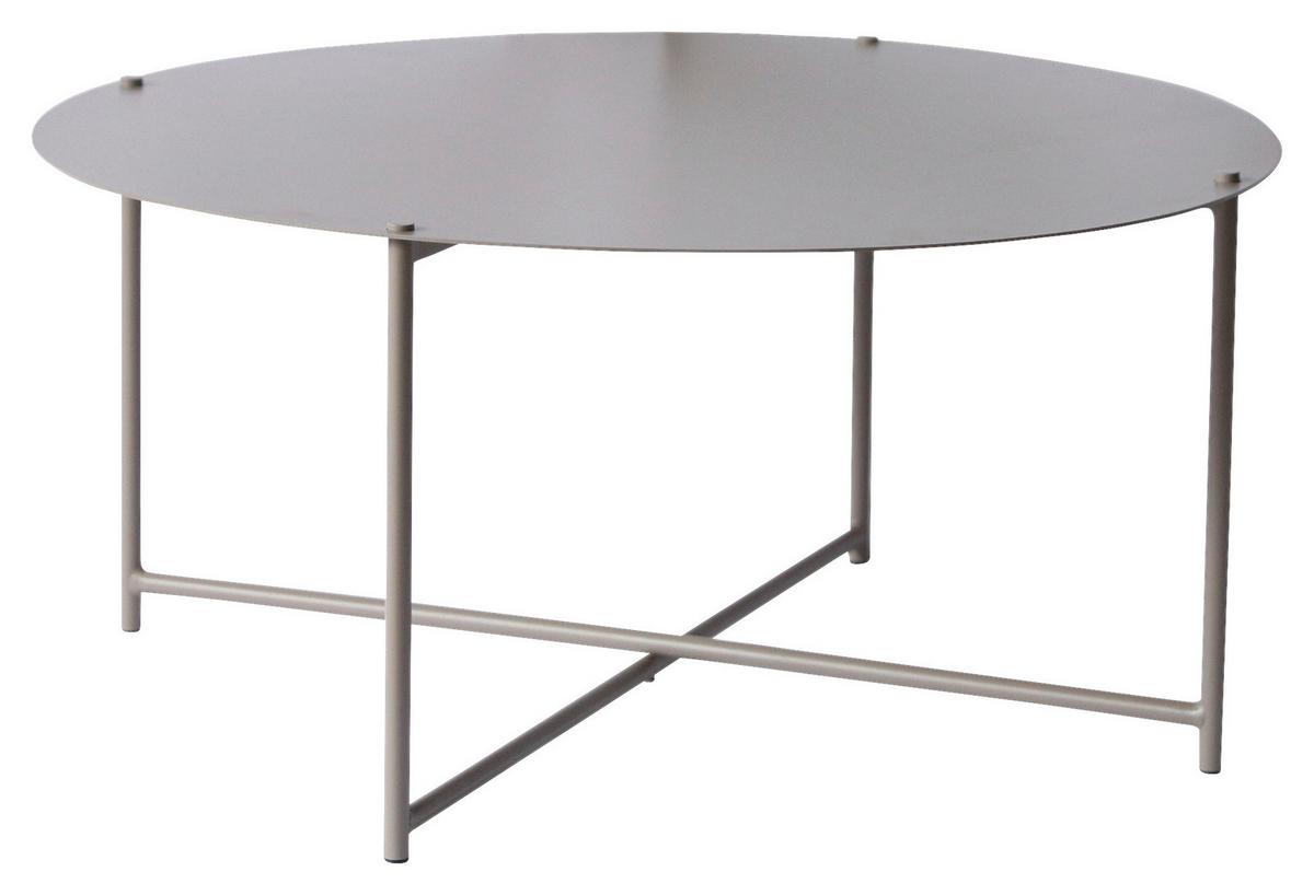 STOLIK KAWOWY BARRY -EXKLUSIV- - antracytowy/taupe, Design, metal (83/83/40cm) - Xora