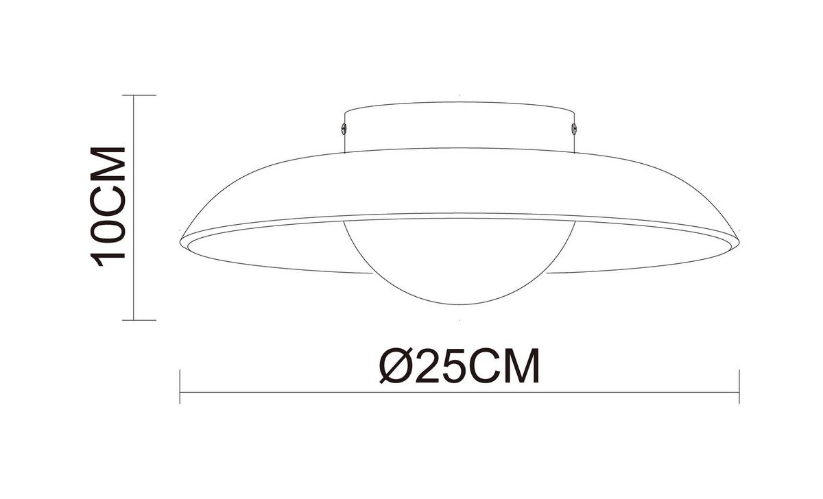 LAMPA SUFITOWA KEAKA - beżowy/biały, Design, kamień/metal (25/10cm) - Collet's Monde
