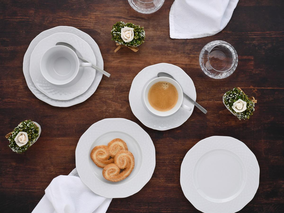 Kavni Servis Arianne, 18-Delni - bela, Basics, keramika - Creatable