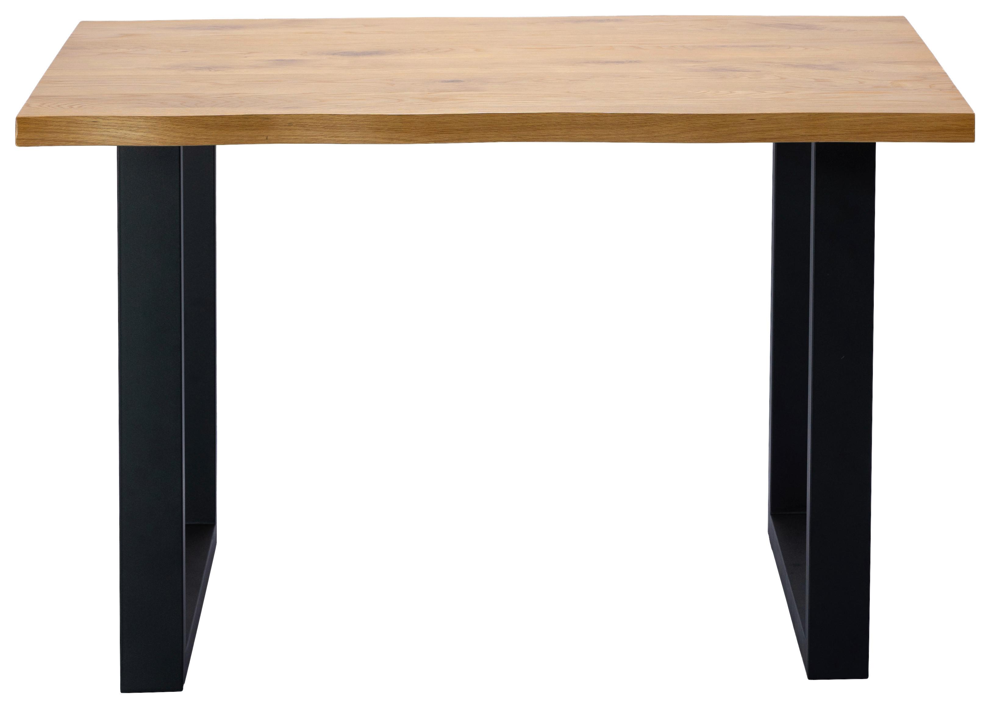 Esstisch Boston Schwarz/Eiche Artisan - Schwarz/Eiche Artisan, Modern, Holz/Metall (120/76/85cm) - Modern Living