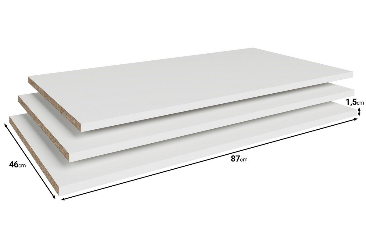 Set Polic Spirit, Bela, 3-Delni - bela, Konvencionalno, leseni material (87/1,5/46cm) - P & B