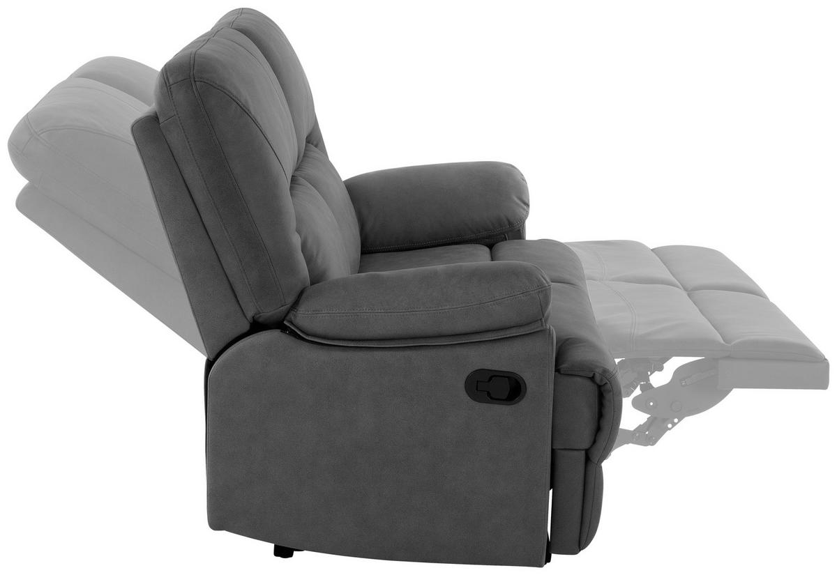 Dvosed Clara, Siva - siva, Basics, tekstil (145/103/93cm) - Livetastic