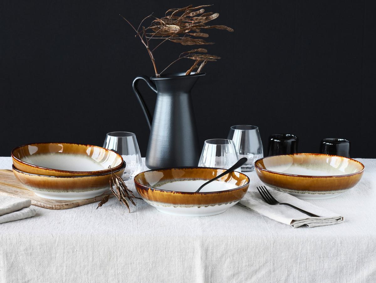 Set Posod Cascade Brown, 4-Delni - Design, keramika (22,5cm) - Creatable