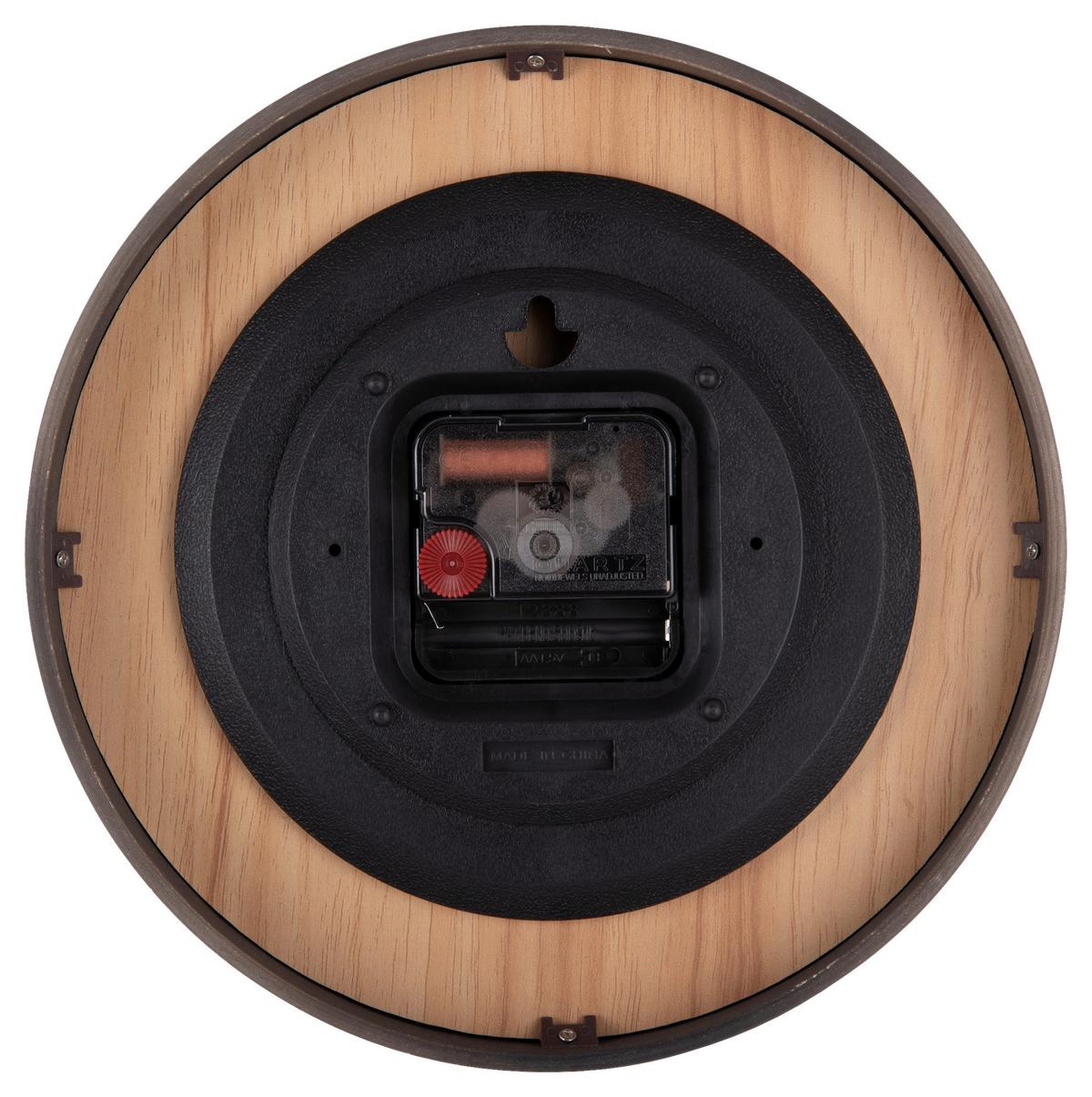 ZEGAR ŚCIENNY KA5808WN - szary, Basics, drewno (22/22/4,5cm) - Karlsson