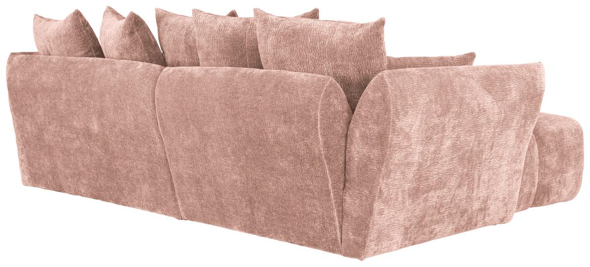 Kutna Garnitura Cammellio - ružičasta/crna, Moderno, tekstil (296/75-95/189cm) - Mömax